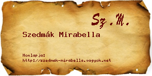 Szedmák Mirabella névjegykártya